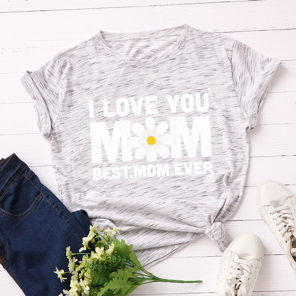 Women's Loose Round Neck Short Sleeve Cotton T-Shirt