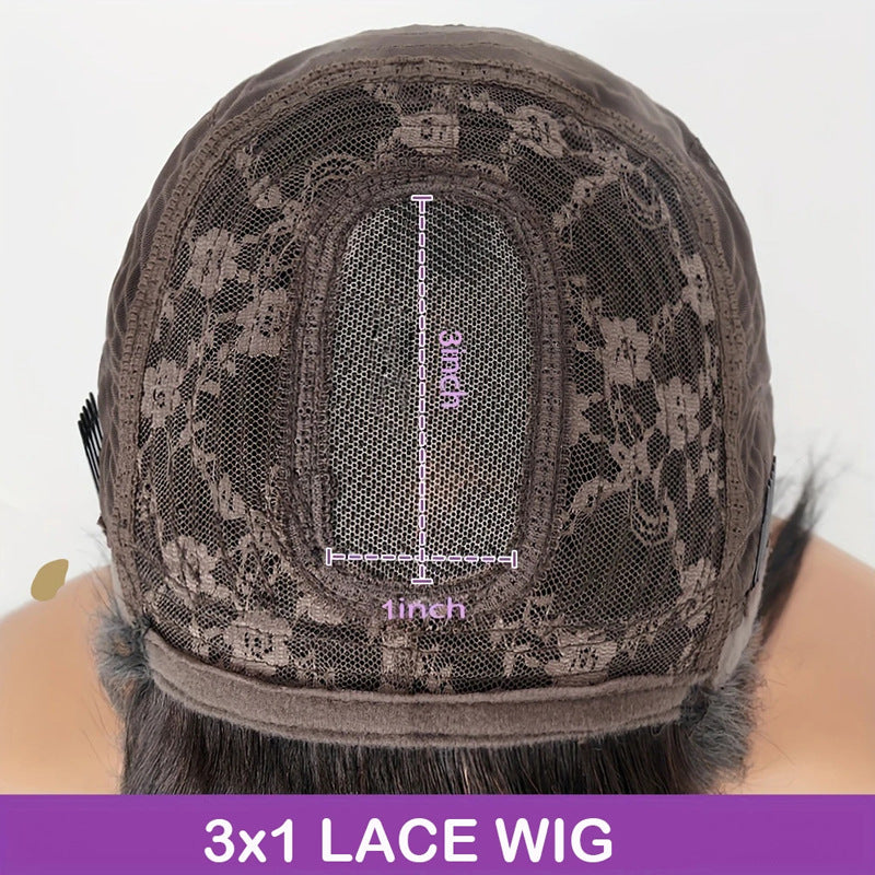 Bobo Real Human Hair Front Lace Wig
