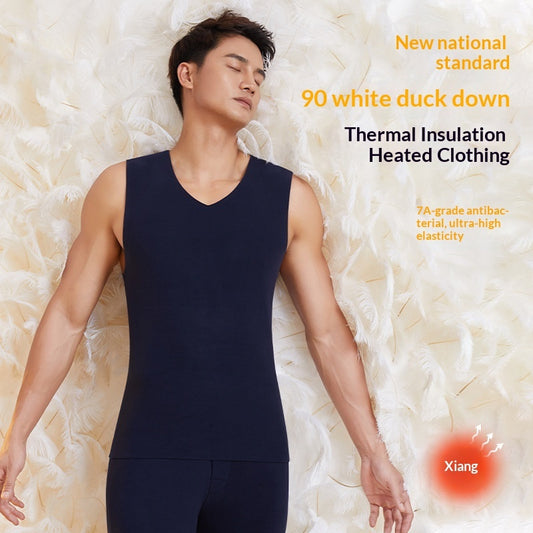 Men's Seamless Padded Down-filled Thermal Vest