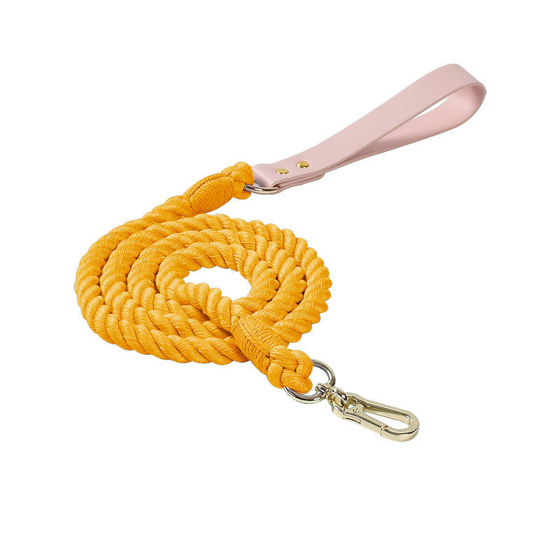 Rainbow Traction Rope Collar Adjustable Medium And Large Dog Outing Chain