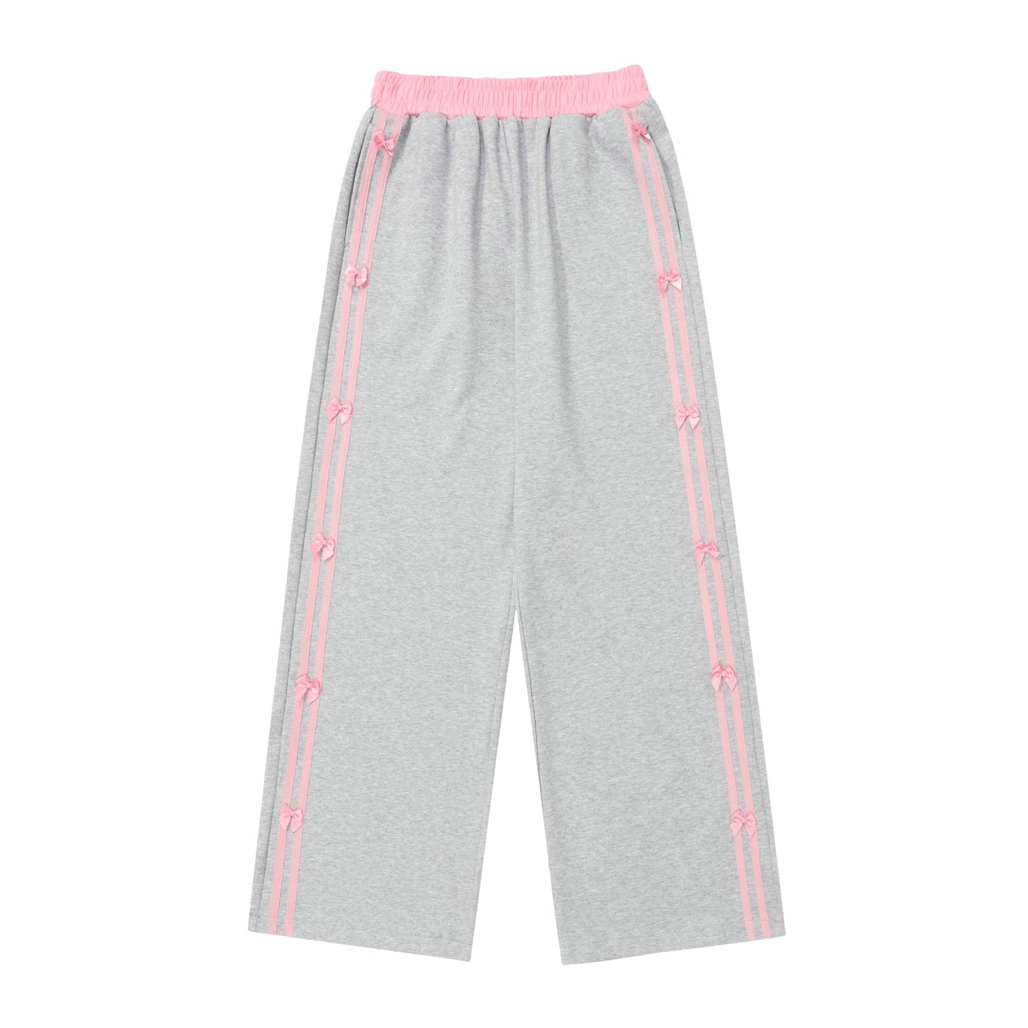Women's American-style Retro Striped Bow Casual Trousers