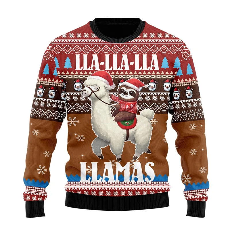 Men's Casual Long-sleeve Christmas Chunky Knit Sweater