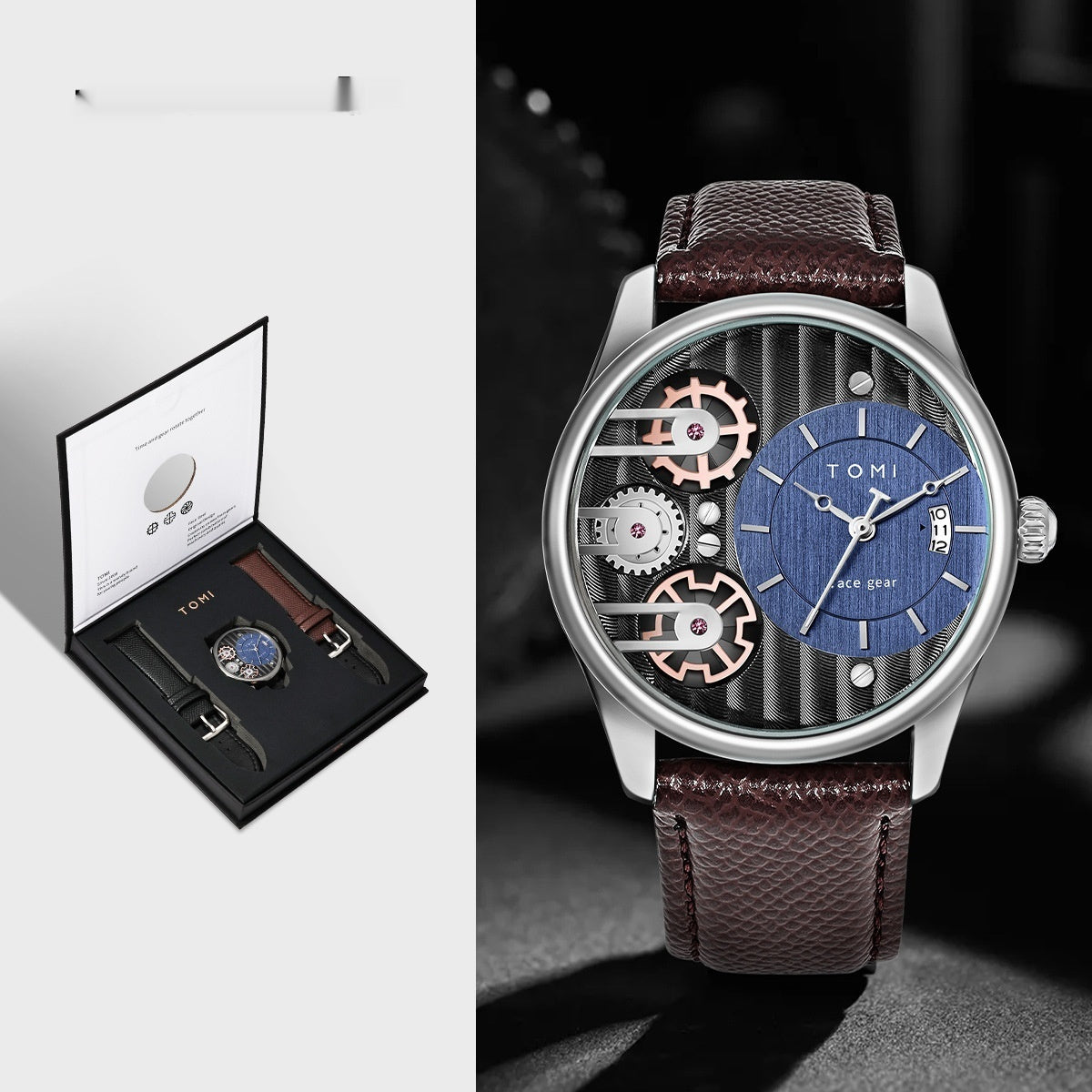 Quartz European Style Hollow-out Gift Box Waterproof Watch