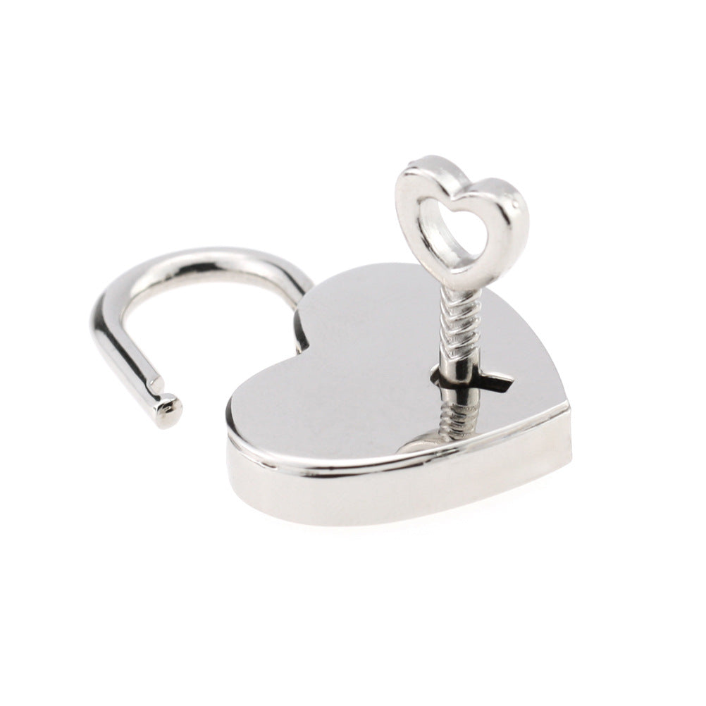 Punk Style Laser Luminous Short Concentric Love Lock Collar Neckband Collarbone Necklace