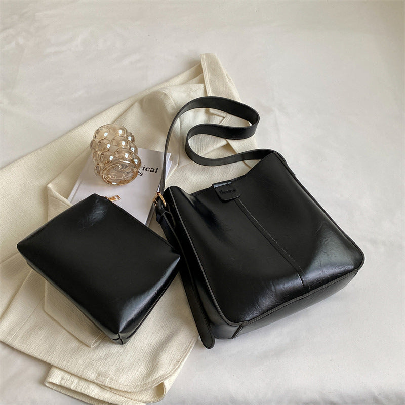Fashion Crossbodytaske Til Kvinder Med Stor Kapacitet Dame Skuldertaske Efterår Og Vinter Håndtaske