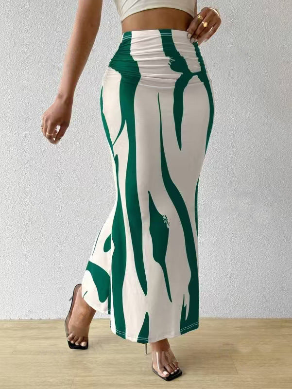 European And American Zebra Pattern Slimming Dress