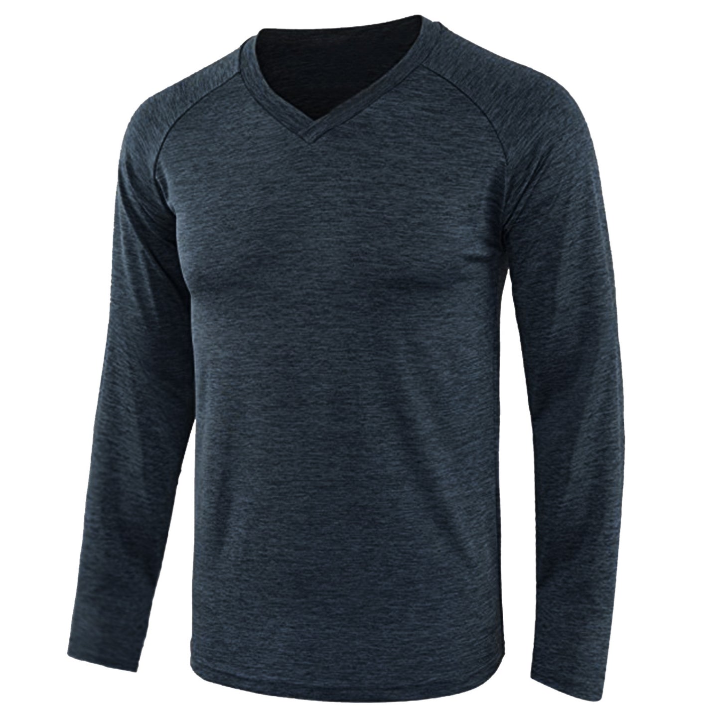 Men's Solid Color Long Sleeve Raglan Sleeve T-shirt