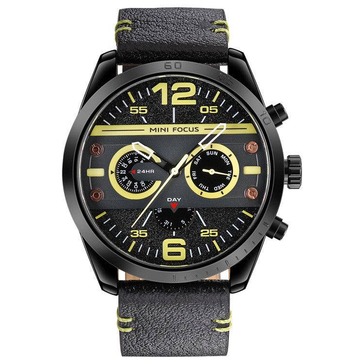 Multifunctional Waterproof Male Quartz Watch