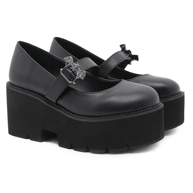 Women's Thick-soled Muffin Artistic Low-cut Shoes