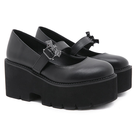 Women's Thick-soled Muffin Artistic Low-cut Shoes