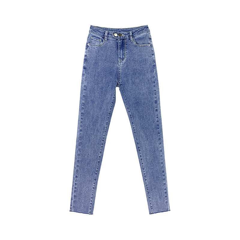 Nine-point Pencil Pants Ins Net Red All-match Skinny Jeans Women