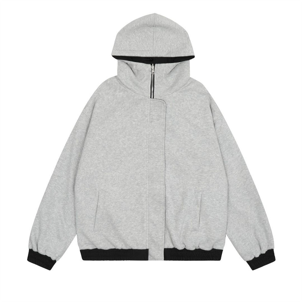 Double-sided Loose Casual Letter Hooded Jacket