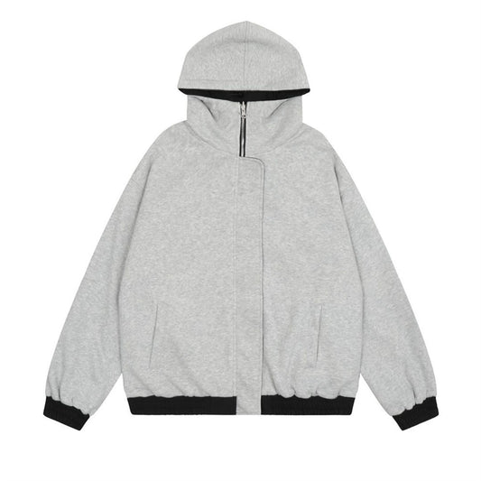 Double-sided Loose Casual Letter Hooded Jacket