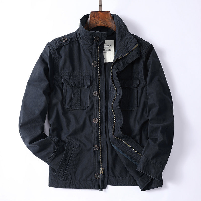 Retro Regular Casual Camouflage Men's Coat