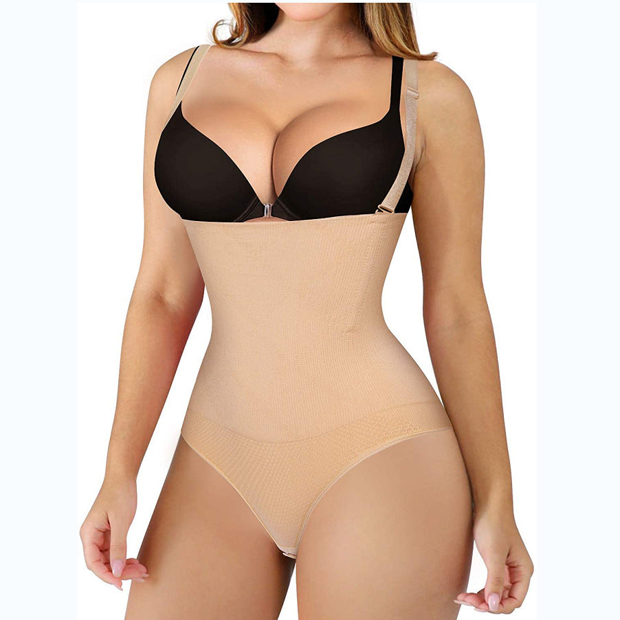 Women's High Waist Anti-Slip Silicone Belt Corset Waist Abdominal Beauty Panties