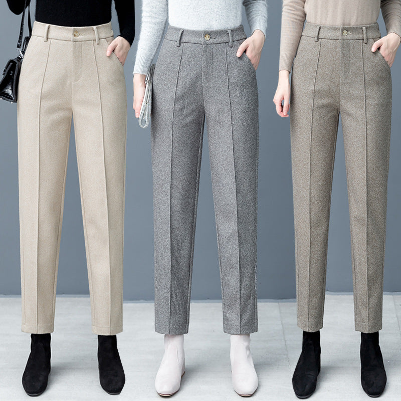 Autumn And Winter New All-matching Straight Casual Tappered Pants