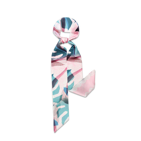 Silk Scarf Scarves Women's Thin Narrow Strips Of Decorative Breathable Streamers