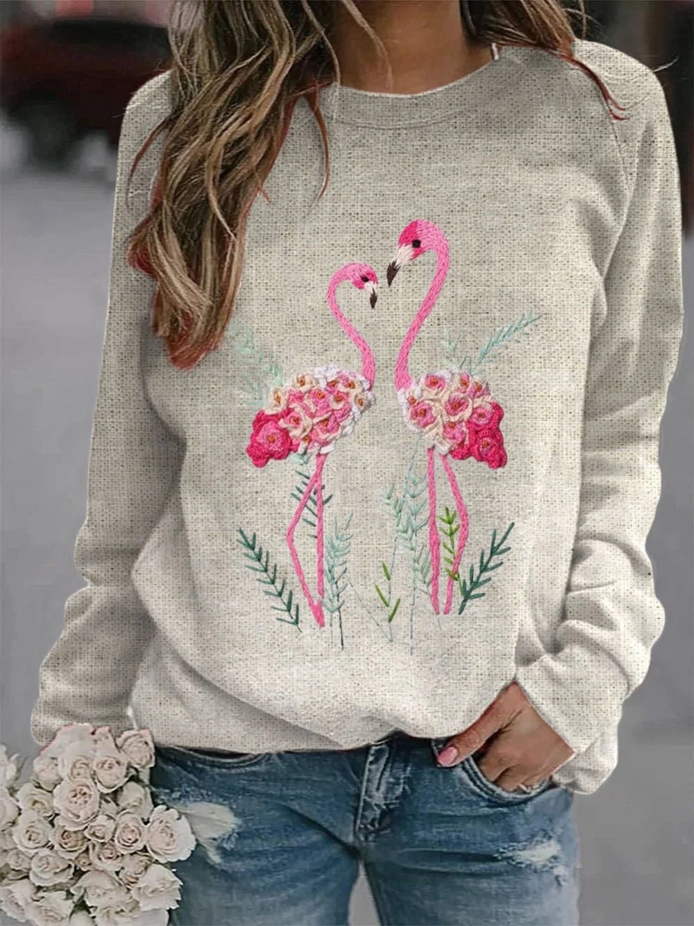Loose Casual And Comfortable Round Neck Temperament Commute Style Sweater