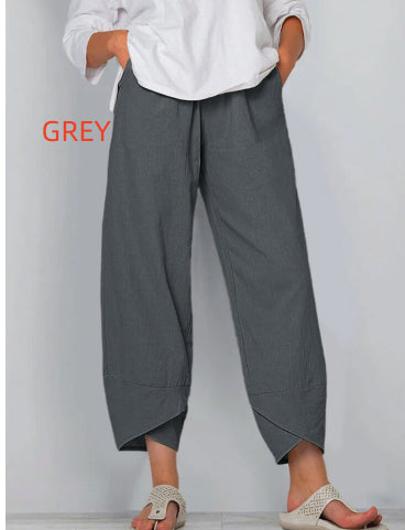 Casual straight leg women's pants