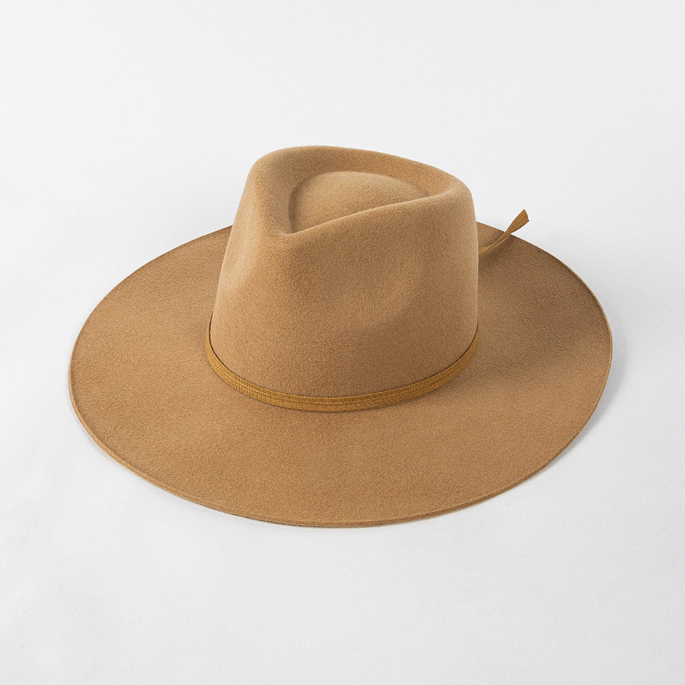 Sløjfe Fashion Afslappet Kronespidsuld Jazz Hat