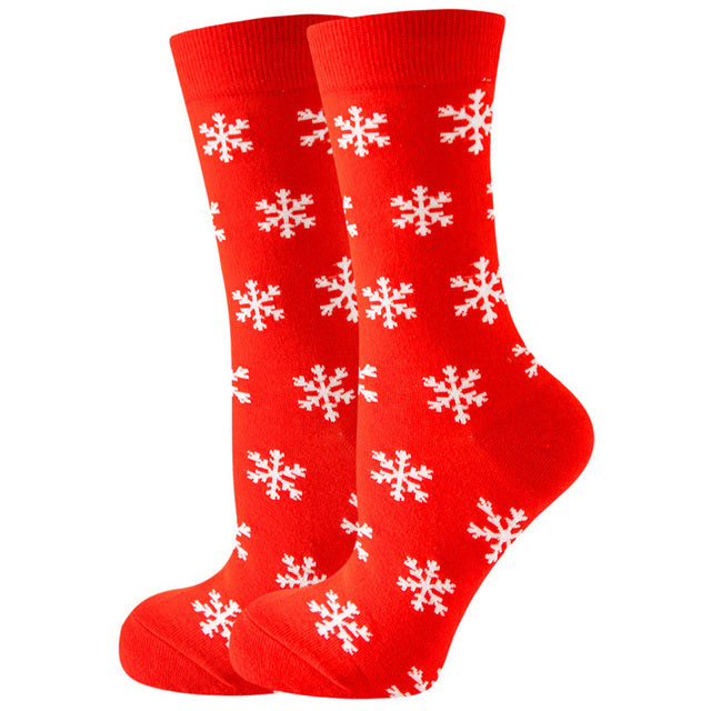 Christmas Santa Claus Women's Socks Elk Tide