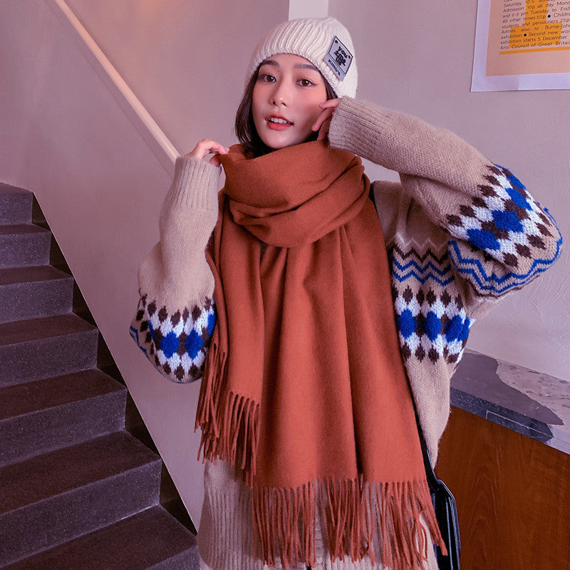 Men's Fashion Solid Color Scarf Shawl