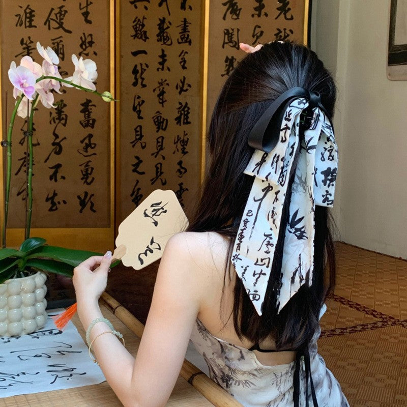 Women's Fashion New Chinese Bow Ribbon Barrettes
