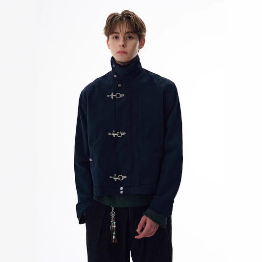 American Retro Jacket Short Wide Version Versatile Autumn Coat