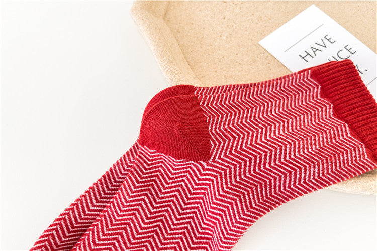 Red Sock Girl's Zodiac Year Christmas Medium Tube