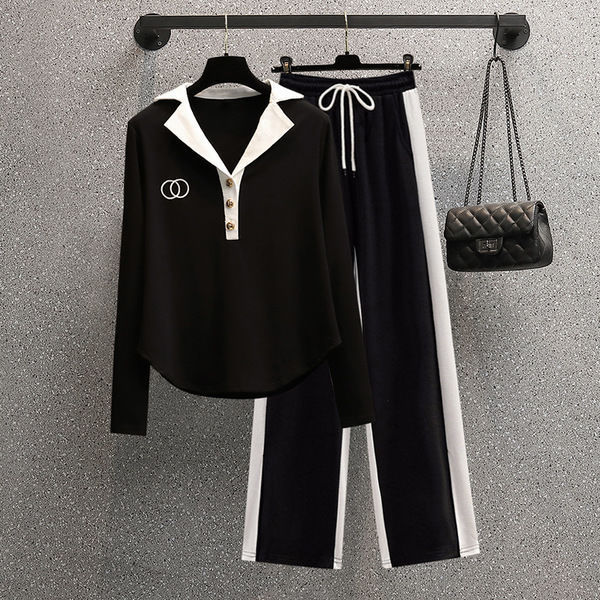 Women's Casual Top And Pants Fashion Set