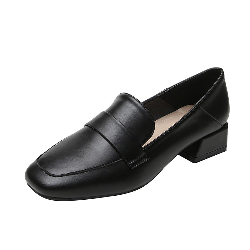 Women's Inner Height Increase Small Leather Soft Bottom Casual Loafer Shoes