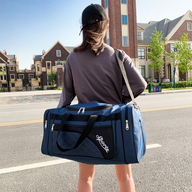 Embroidery Lingge Fitness Travel Bag Large Capacity Household