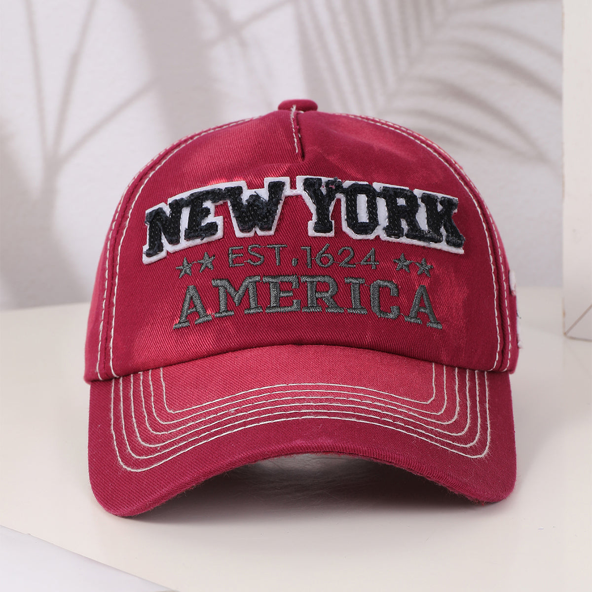 Spring And Autumn Men's And Women's Style Baseball Caps With Fashionable NEW YORK Letter Embroidery. Versatile For Outdoor Cycling.