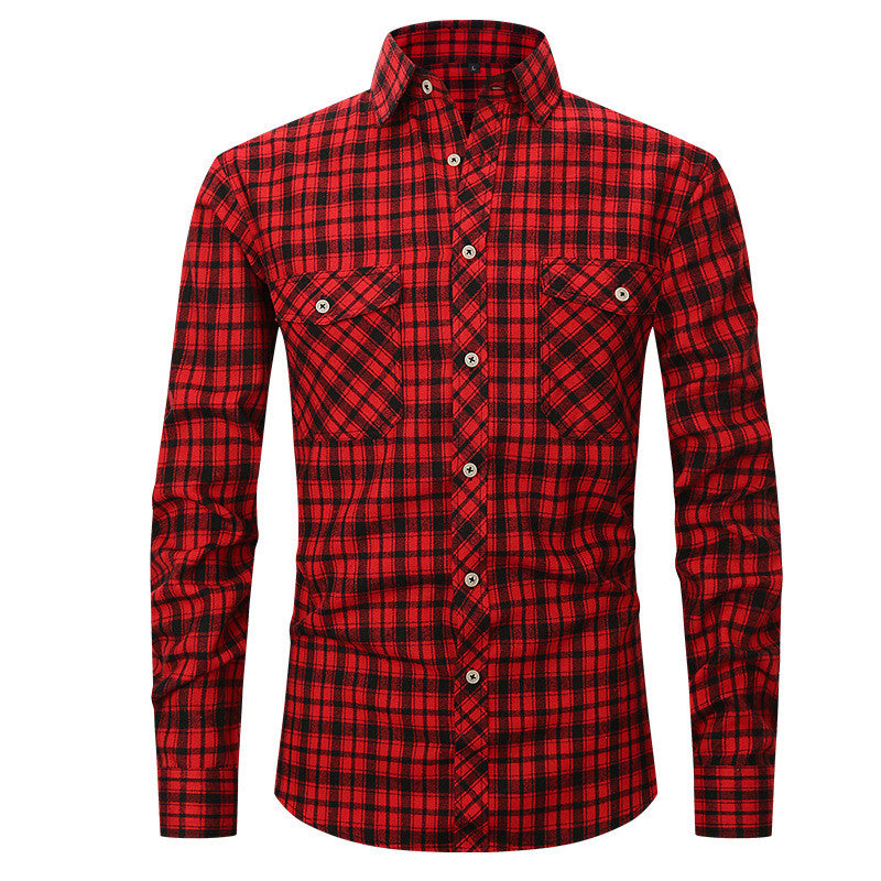 Large Size Slim Fashion Long Sleeve Shirt