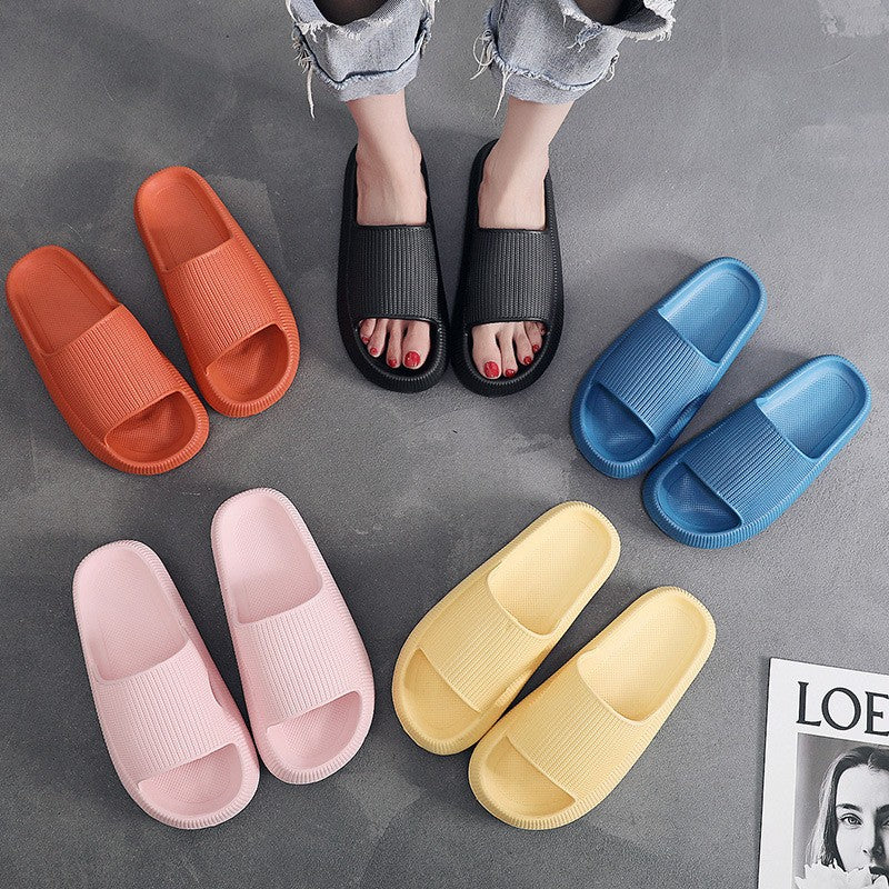 Men's And Women's Fashion Casual Solid Color Non-slip Slippers