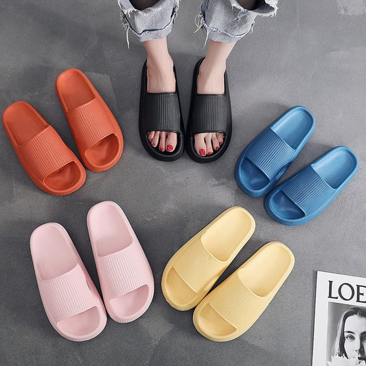 Men's And Women's Fashion Casual Solid Color Non-slip Slippers