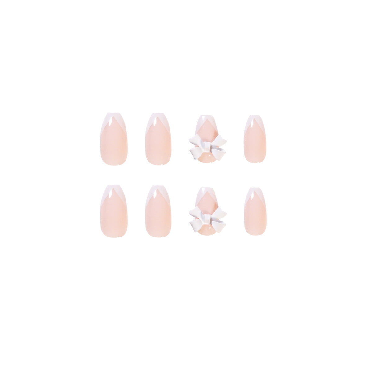 Simple Bow Wear Manicure Patch With Removable