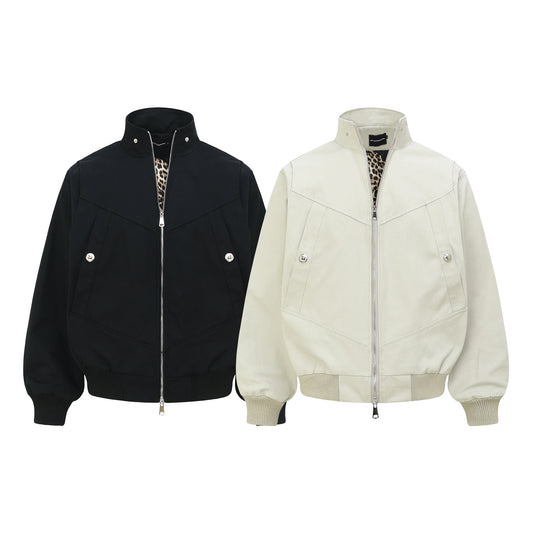 Spring Style Neutral Street Metal Buckle Men's Loose Jacket Coat