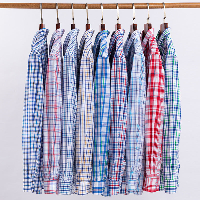 Casual plaidskjorte i store størrelser til forår og sommer