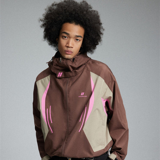 Stitching Contrast Color Men's Assault Jacket