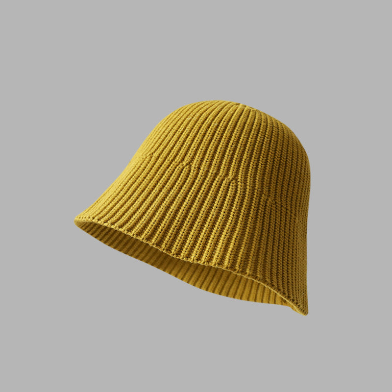 Girls' Solid Color Woven Bucket Hat