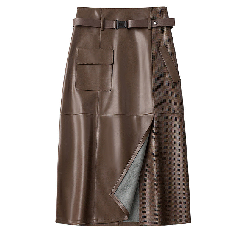 Women's High Waist Slimming Hip Skirt Mid-length