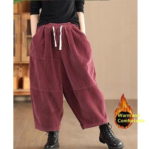 Stylish Harem Pants With A Designer Touch, Hong Kong-style Plus-size Trousers