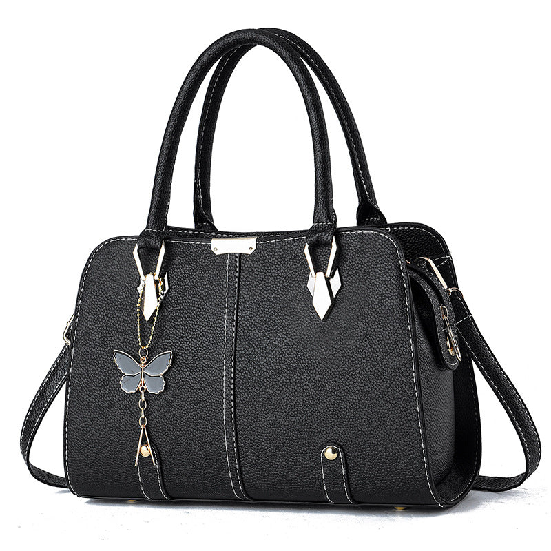 Large Capacity Lychee Pattern Women's Handbag
