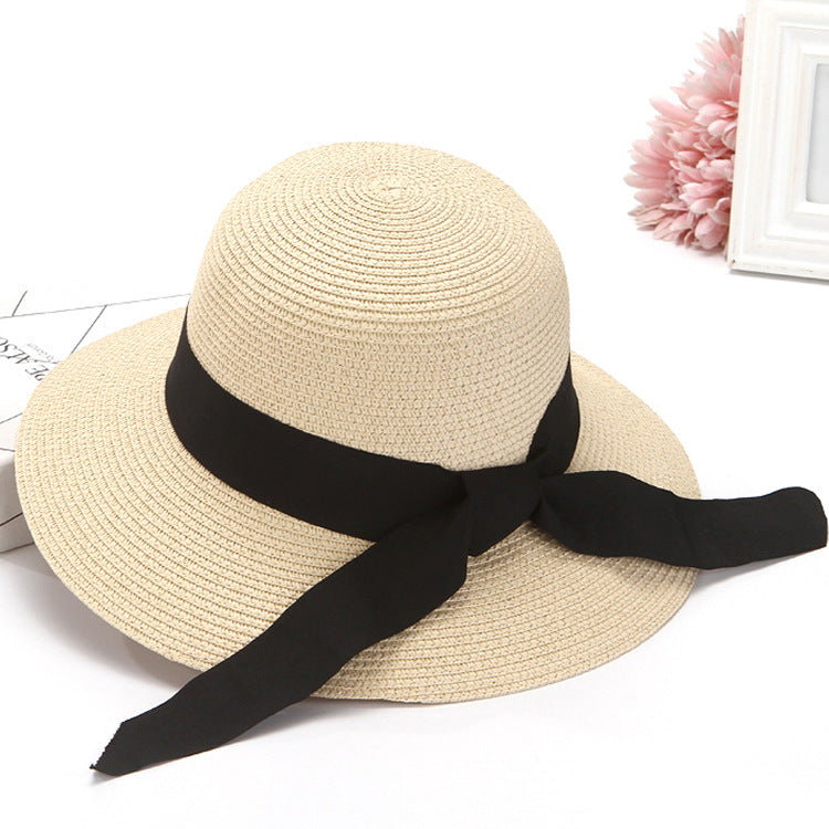 Foldable Dome Sun Protection Ladies Summer Straw Hat