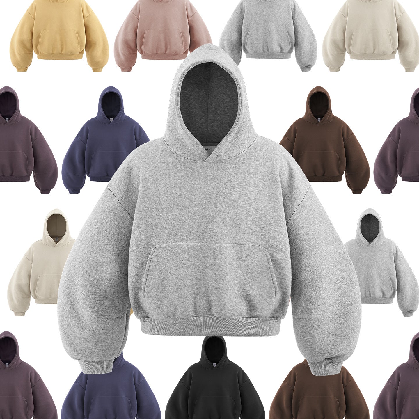 Machete Cropped Hoodie 25 Winter New American Velvet