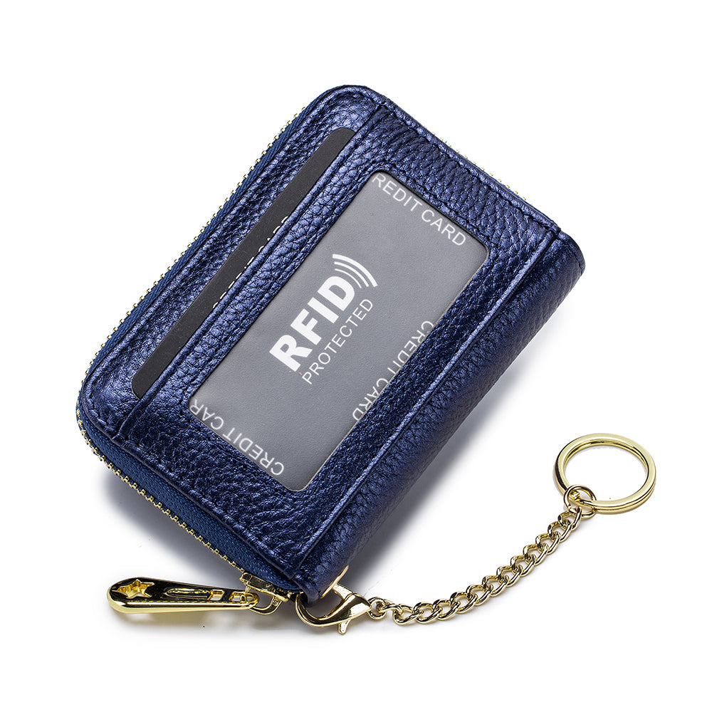 Organ Zipper, Leather Bank Card Case, Key Case