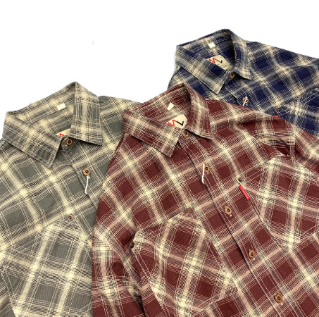 Retro All-cotton Plaid Men's College Loose Casual Long-sleeved Shirt