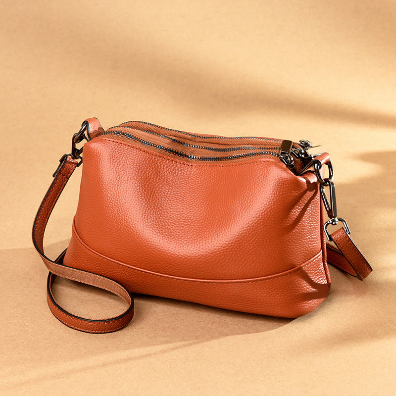 Fashion Full Head Layer Cowhide Ladies One-shoulder Messenger Bag