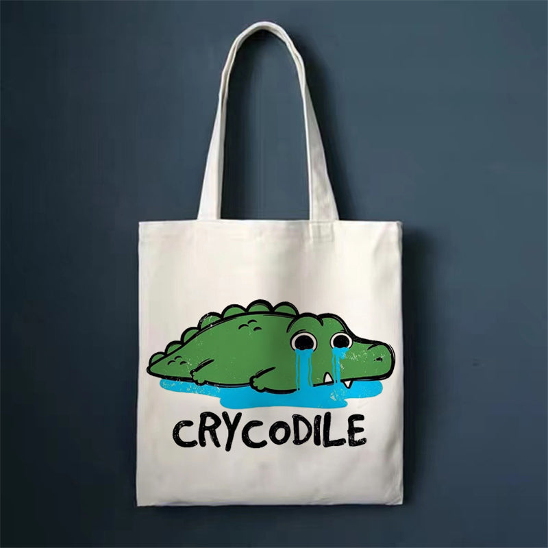 Printed Student Hand-held Shoulder Canvas Bag